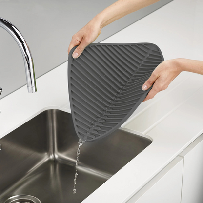 Flume™ Grey Dish Draining Mat