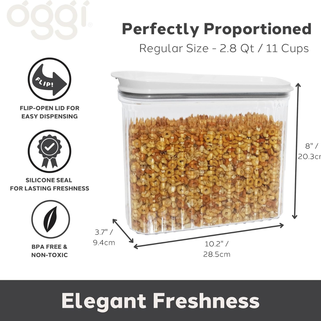 Fluted Food Storage 2.8QT