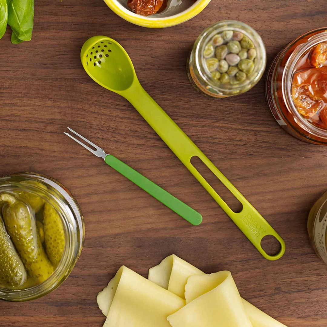 Juego de antipasti verde de 2 piezas Scoop&amp;Pick™