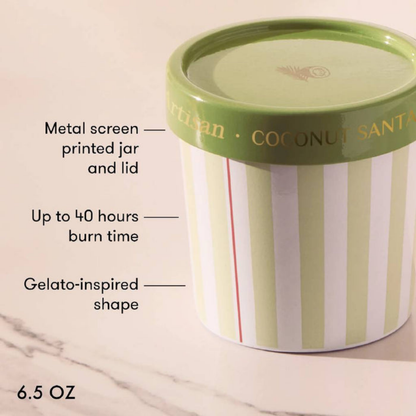 Coconut Santal Caffè Capri Gelato Cup Candle