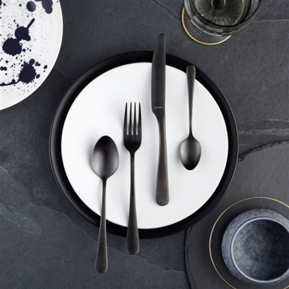 "Austin" Flatware Set, Matte Black, 20pcs.