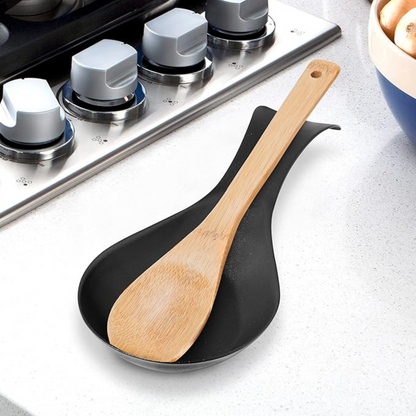 Stainless Steel Spoon Rest - Black