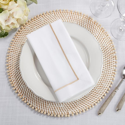 Embroidered Line Design Napkin Set Of 4