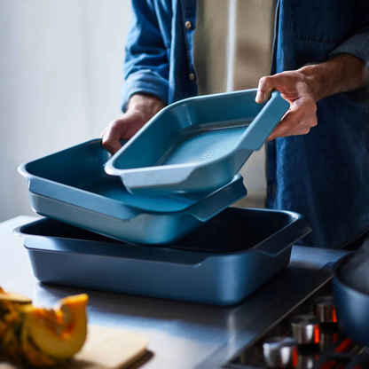 Nest™ Oven Non-stick 3-piece Blue Roasting Tray Set