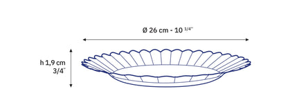 Le Picardie® Glass Dinnerware Dinner Plate 10.25" - Set of 6