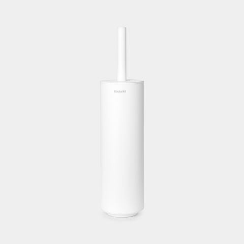 MindSet Toilet Brush and Holder, Mineral Fresh White