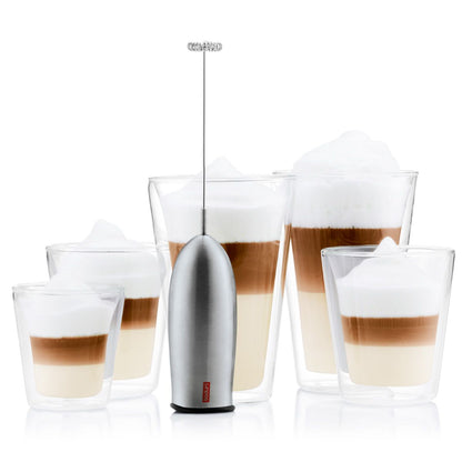 Stainless Steel Milk Frother, Battery Operated
