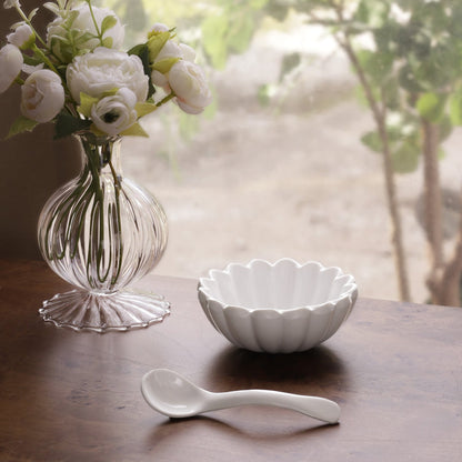 VIDA Vienna Mini Bowl with Spoon White