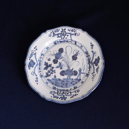 VIDA Faenza 9" Salad Plate Set of 4 White and Blue