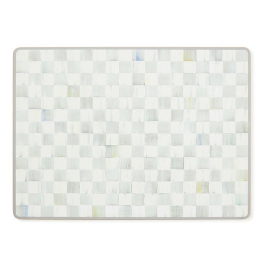Sterling Check Cork Back Placemats, Set of 4
