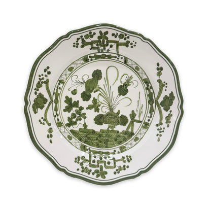 VIDA Faenza 9" Salad Plate Set of 4 White and Green