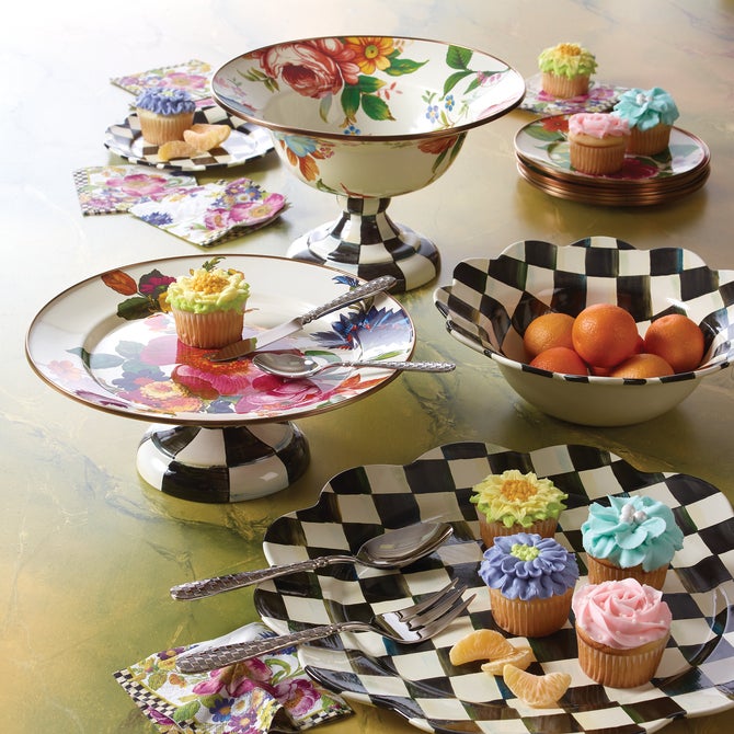 White Flower Market Cocktail Paper Napkins