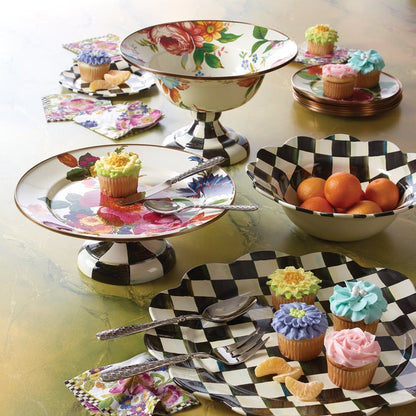 White Flower Market Cocktail Paper Napkins