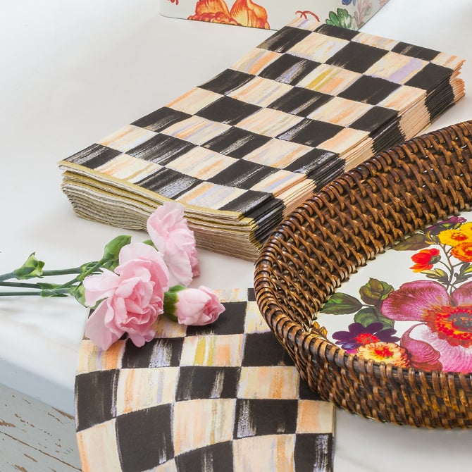 Courtly Check Guest Paper Napkins