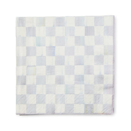 Sterling Check Dinner Paper Napkins