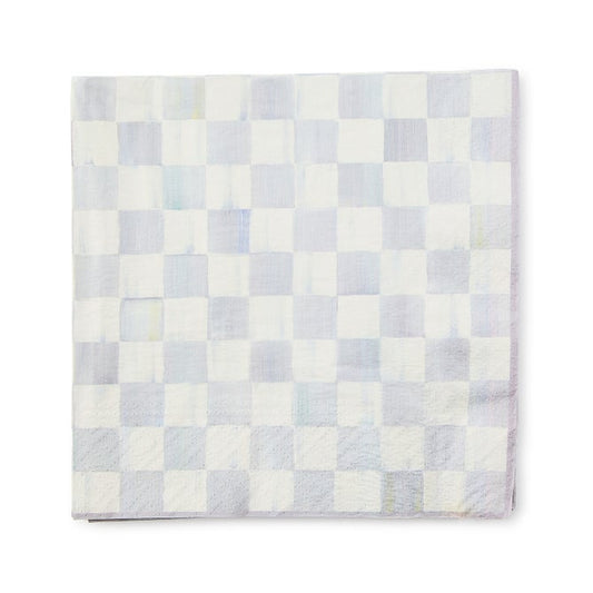 Sterling Check Dinner Paper Napkins