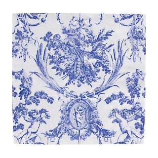 Romantic Toile Blue Luncheon Napkins
