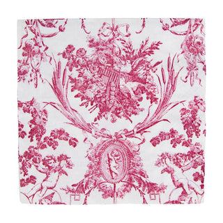 Romantic Toile Rose Luncheon Napkins