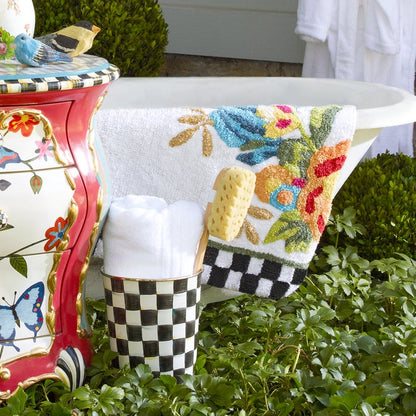 White Flower Market Standard Bath Rug