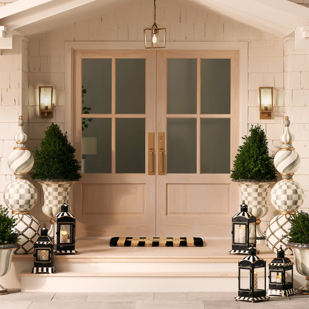 Welcome Awning Stripe Entrance Mat