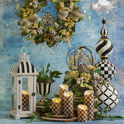 Courtly Stripe Tabletop Urn