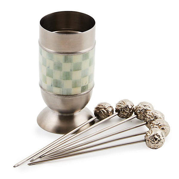 Sterling Check Supper Club Pick Set