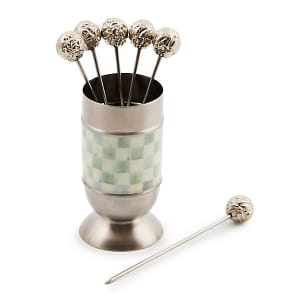 Sterling Check Supper Club Pick Set