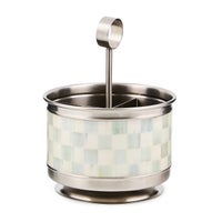 Sterling Check Supper Club Flatware Caddy