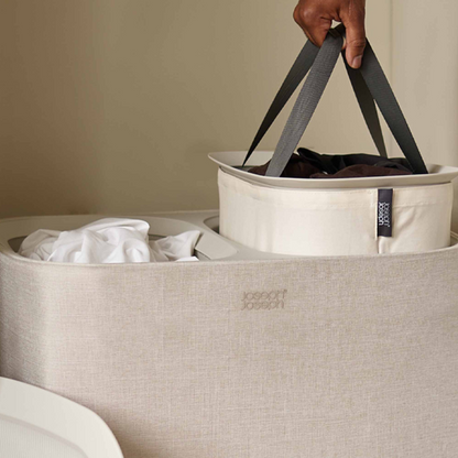 Tota 90L Ecru Laundry Separation Basket