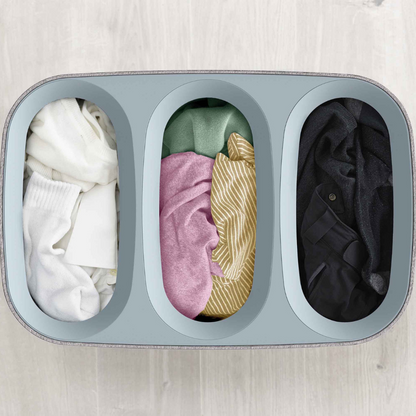 Tota Trio 90L Gray Laundry Separation Basket