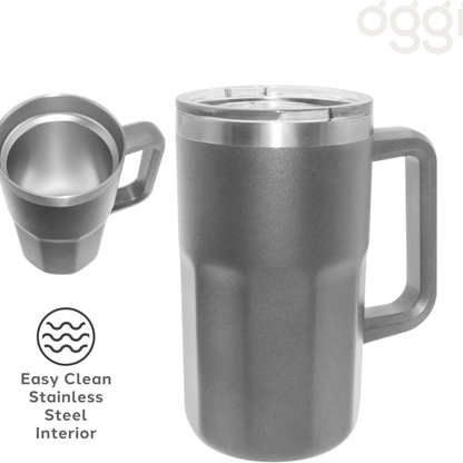 27 OZ Beer Mug Grey