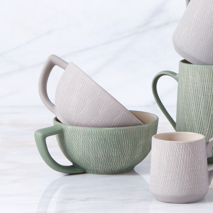Sterling Crosshatch Latte Mug