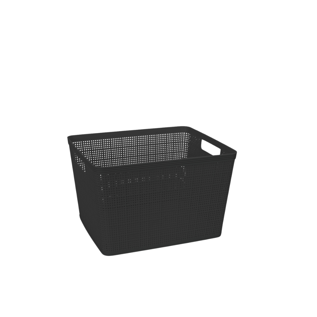 N&T Weave Storage Basket Black