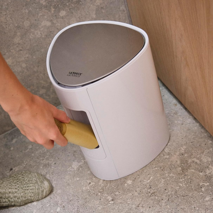 EasyStore™ 5L Gloss White Bathroom Pedal Bin