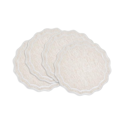 Scalloped Border Placemat Set Of 4