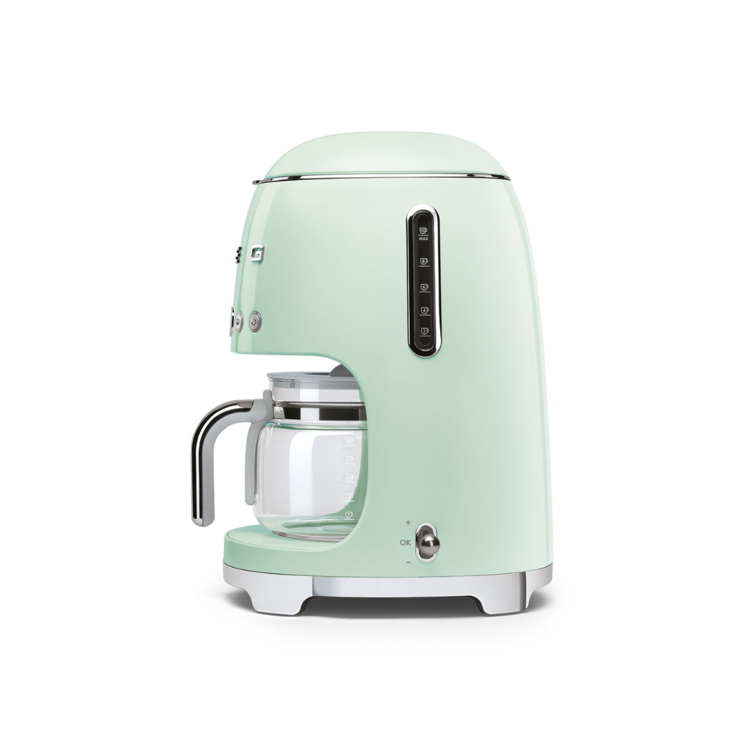Smeg 50s Retro Style Drip Coffee Maker - Pastel Green