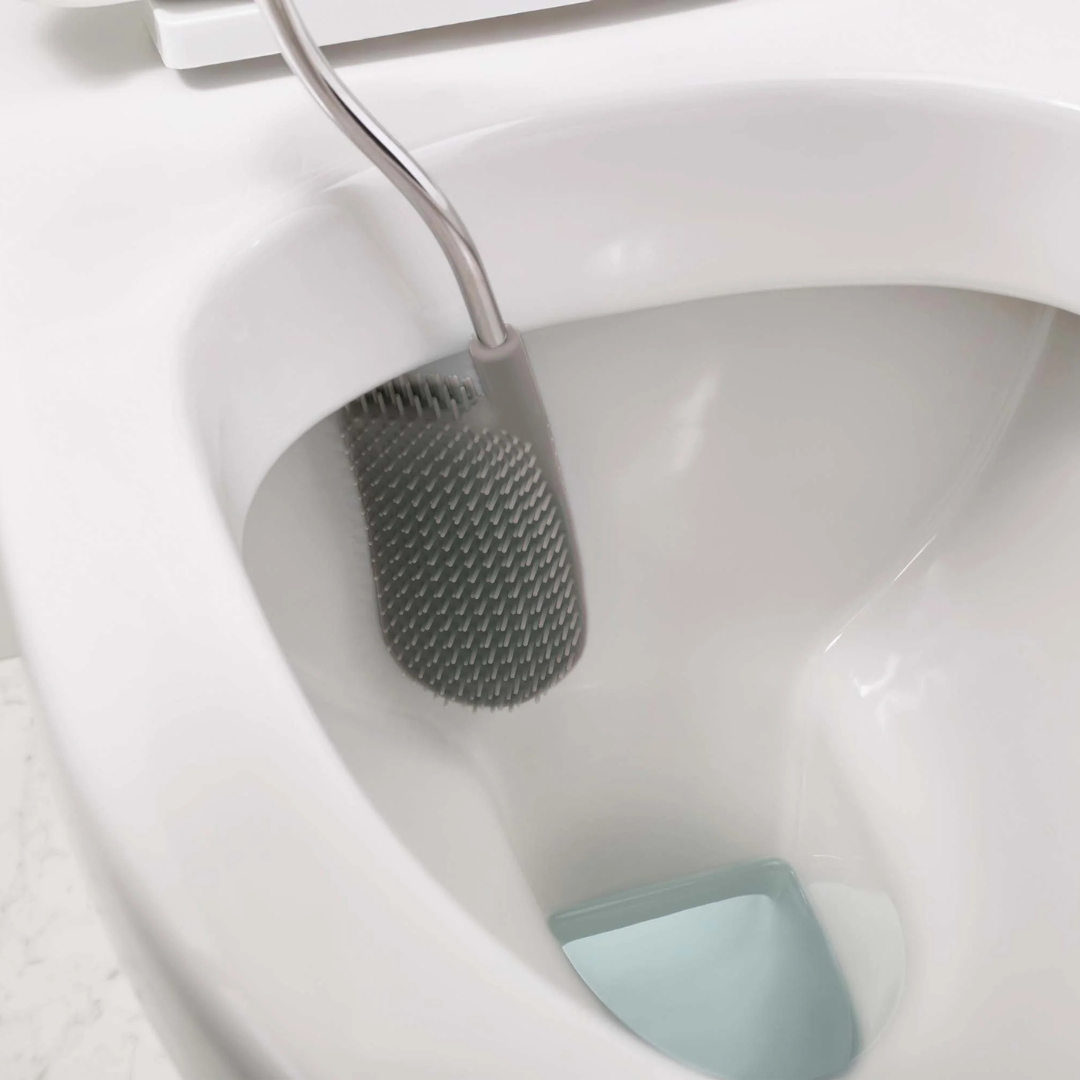 EasyStore™ Plus Stainless-steel Toilet Roll Holder with Toilet Brush