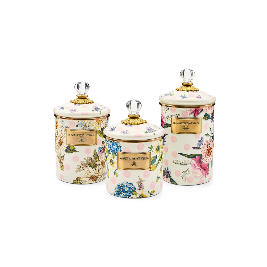 Wildflowers Pink Medium Canister