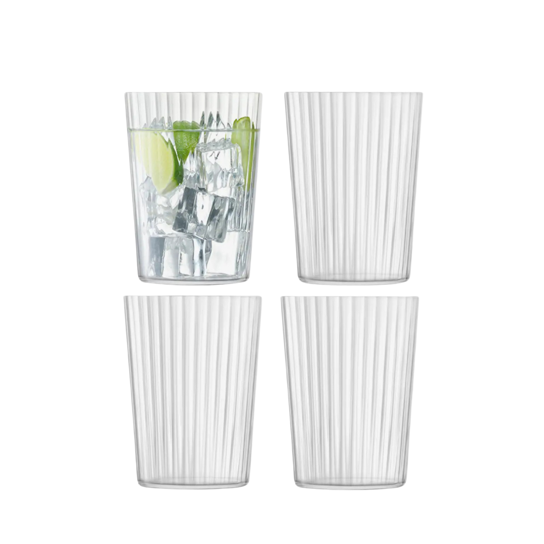 Gio Line Tumbler 19 oz Clear set of 4