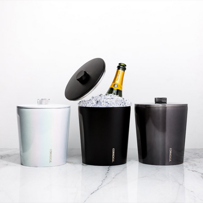 Insulated Ice Bucket with Lid - Ceramic Slate