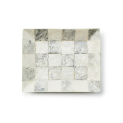 Sterling Check Capiz Soap Dish