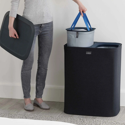 Tota 90L Black Laundry Separation Basket