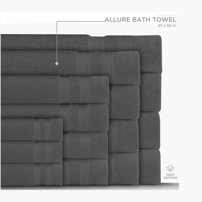 Allure Bath Tower Dark Grey 27'' x 52''