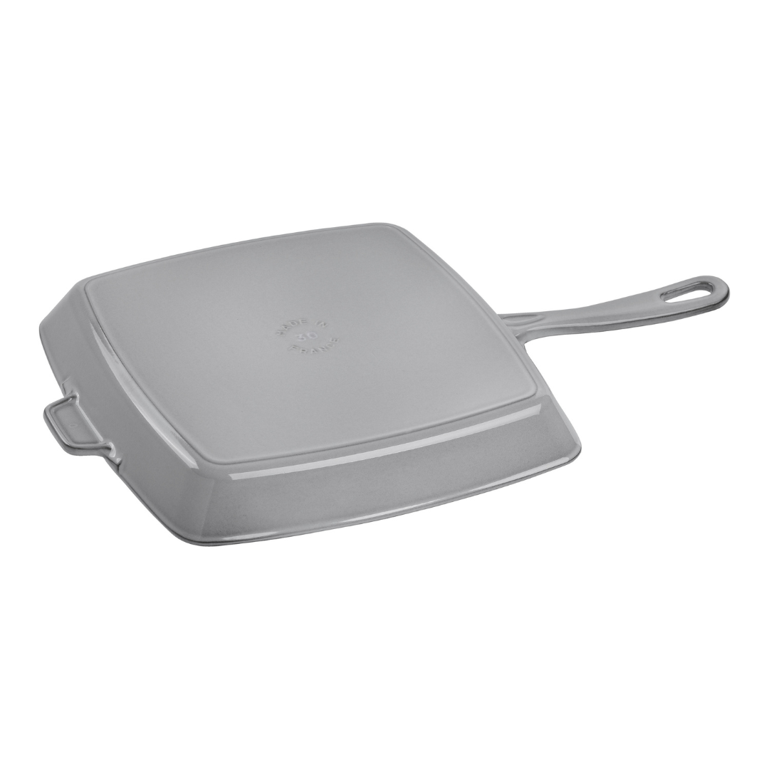 Cast Iron Square Grill Pan 12-inch - Graphite Grey