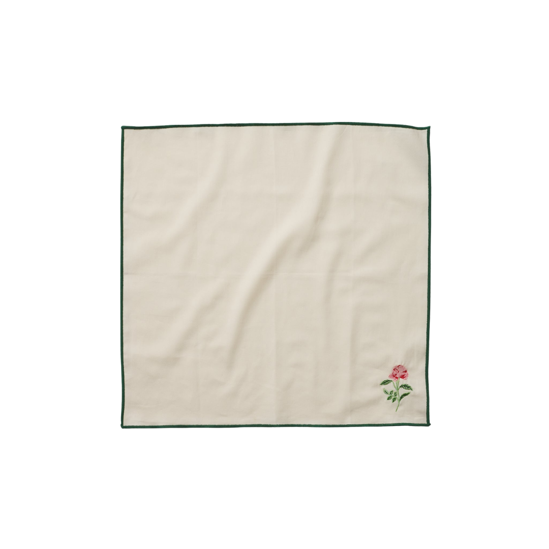 Garden Study Embroidered Cotton Napkins, Assorted