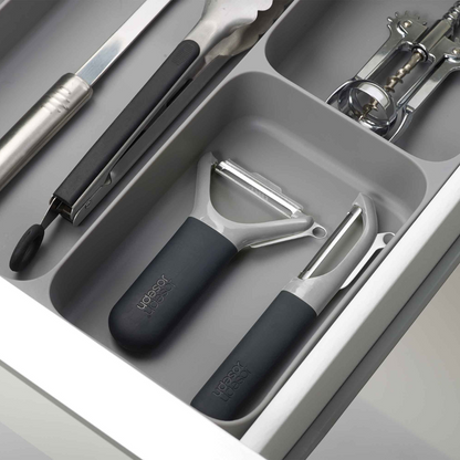 DrawerStore™ Grey Cutlery, Utensil & Gadget Organizer