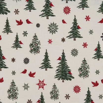 Christmas Tree Napkin  Ivory 20"