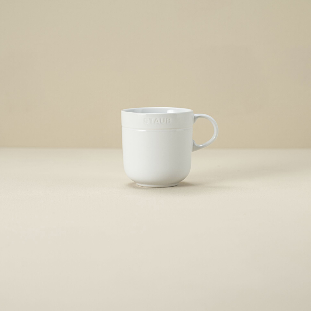 Ceramic 4-pc 16 oz. Mug Set - White