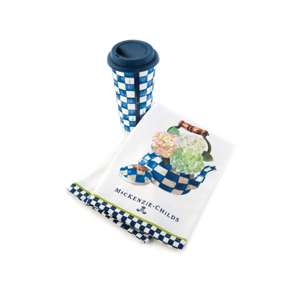 Hydrangea Tea Kettle Dish Towel