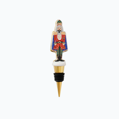 Nutcracker Porcelain Wine Stopper Set